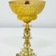 Vintage Clichy glass globe table lamp
