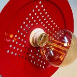 Wooden accordion wall lamp