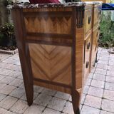 Transition Louis XV-Louis XVI chest of drawers - Marquetry, rosewood