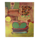 Still life in the living room, oil on canvas signed Banyan.