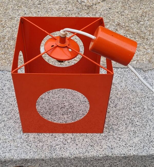 Suspension cube space age Richard Essig, type 4022, vintage années 70