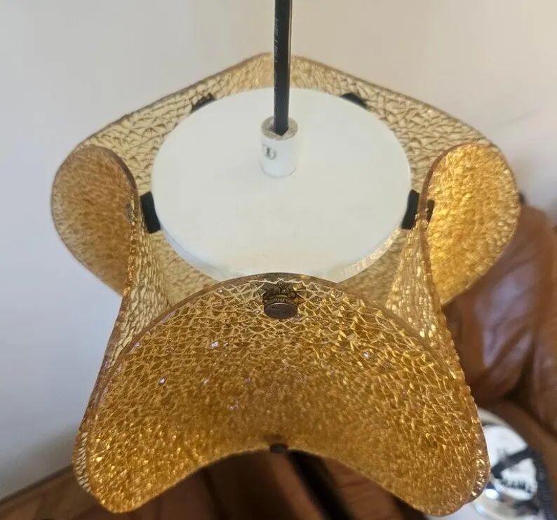 Very Rare Midcentury Glass Pendant, Germany, 1960s