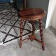 Tripod stool with turned legs