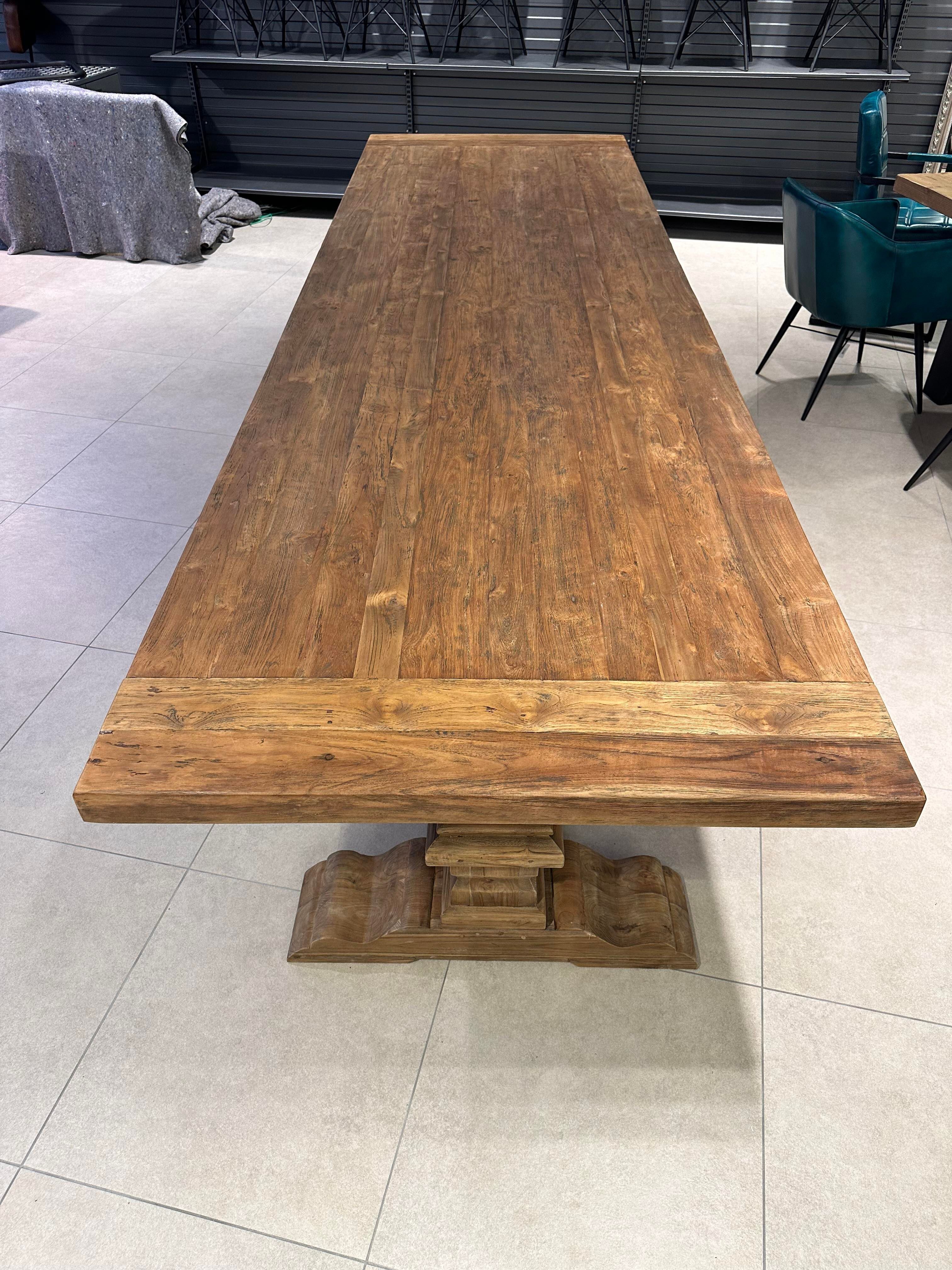 Monastery table in solid oak 350 cm