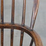 Early 19th century antique English Windsor children's rocking chair