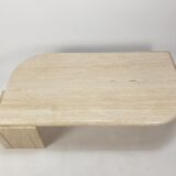 Italian travertine coffee table, 1980s