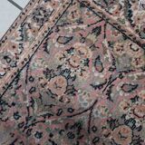 Handmade vintage Persian Kerman rug  61cm x 97cm 1950s