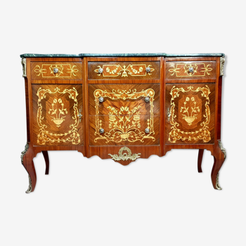 Louis XV dresser in precious wood mark