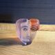 Glass sculpture / "Mio" mask - Signed - Art glass