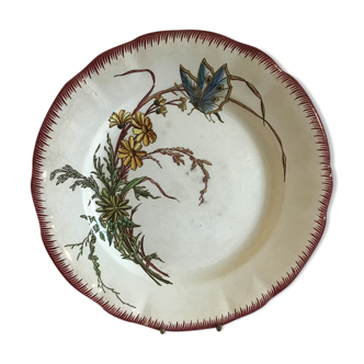 Sarreguemines 'butterfly' plate