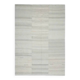 Tapis en laine et coton turc vintage des années 1970, noué à la main, gris, 255x359.