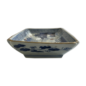 Arita Japon coupelle Sometsuke rectangulaire Edo XVII XVIII Japan Asie