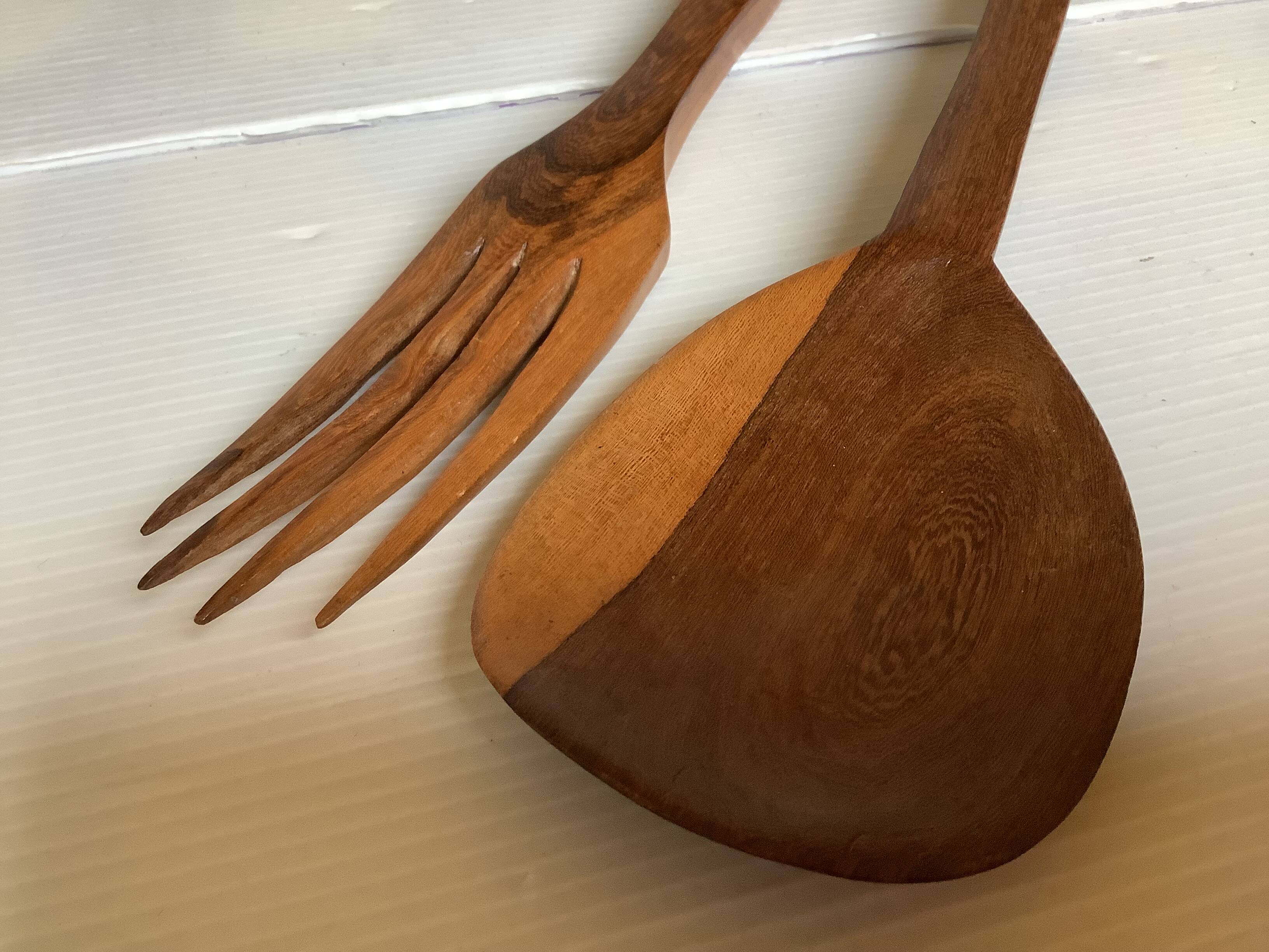 Large wooden cutlery from Africa