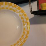 Deep plate in Sarreguemines earthenware