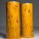 Burl wood veneered columns 20th century