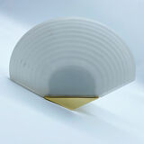 Brass and glass wall lamp
