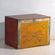 Antique chest painted in pine wood – China, circa 1930