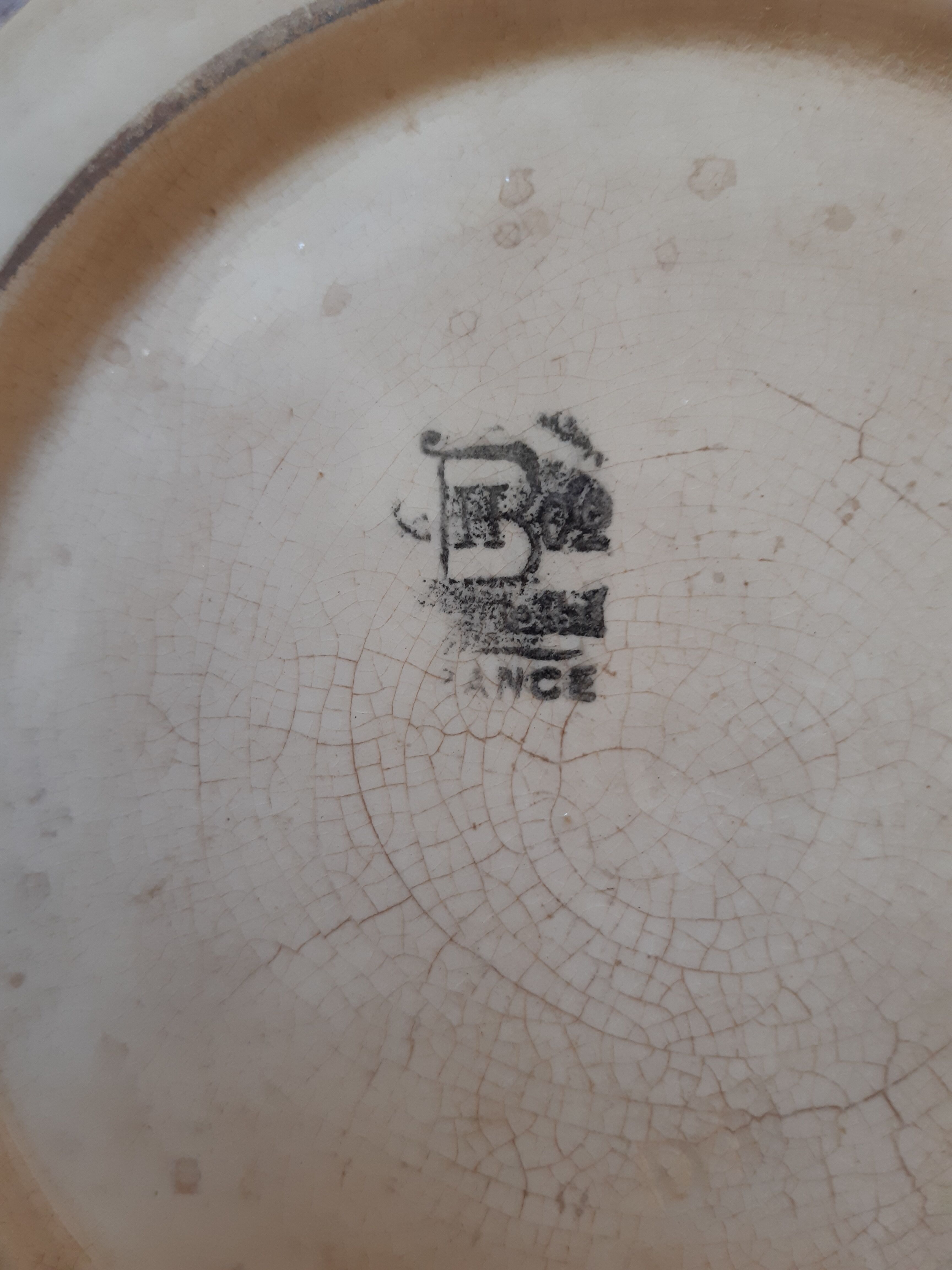 Pair of plates dabbling