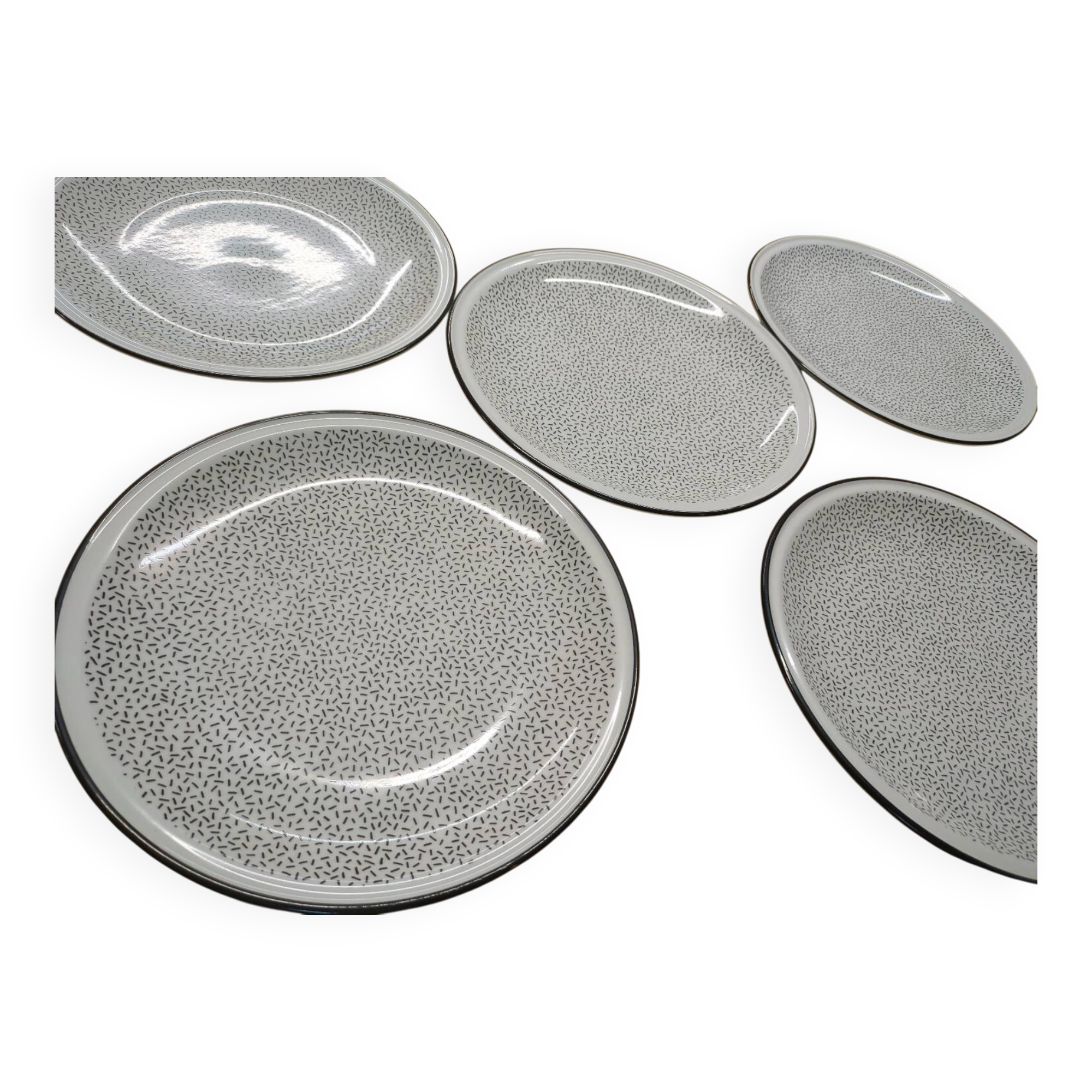 Lot 5 assiettes N. Fontebasso