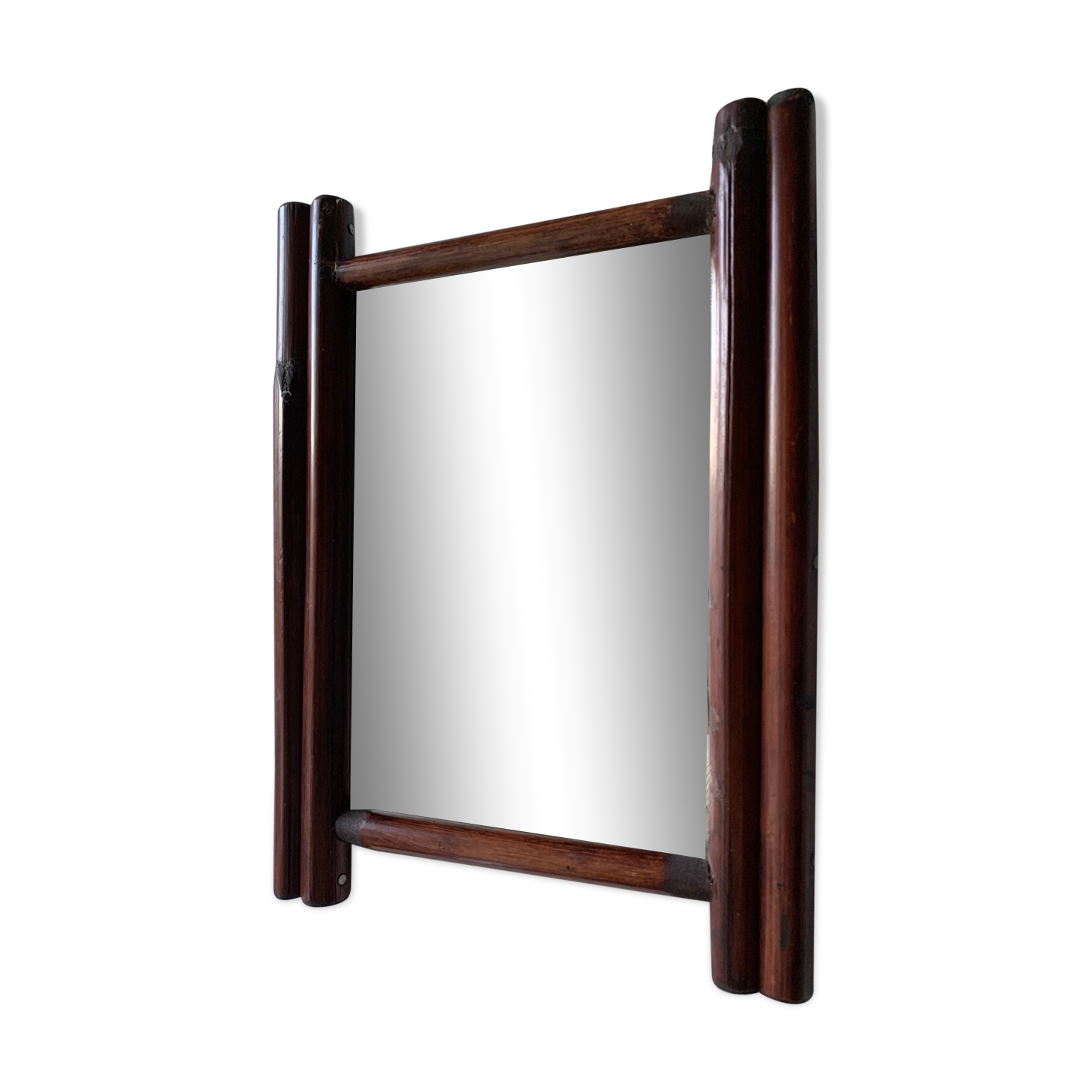 Rattan mirror  30x40cm