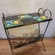 Vallauris side table with magazine rack