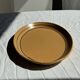 Large oval Sarreguemines stoneware dish with brown border 27x37