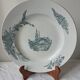 Hollow round plate FF Pexonne. Iron clay. Country model.