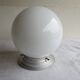 white opaline globe ceiling light