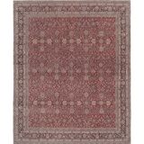 Hand Knotted Contemporary Large Turkish Oushak Rug with Mid-Century Design