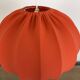 Cocoon orange fabric pendant light, 70s vintage style