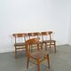 Set of 4 Deense teak Farstrup Møbler Model 210 eetkamerstoelen, dining