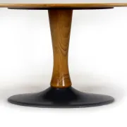 Mid-Century Modern Oval Tulip Coffee Table from Drevotvar, 1960s