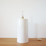 White ceramic lamp stand