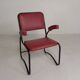 Set of 4 armchairs and a coffee table with tubular structure in Bauhaus style, 1950s.