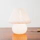 Grande Lampada Da Tavolo Murano Mushroom Rose 1970’s Design Pink Shade