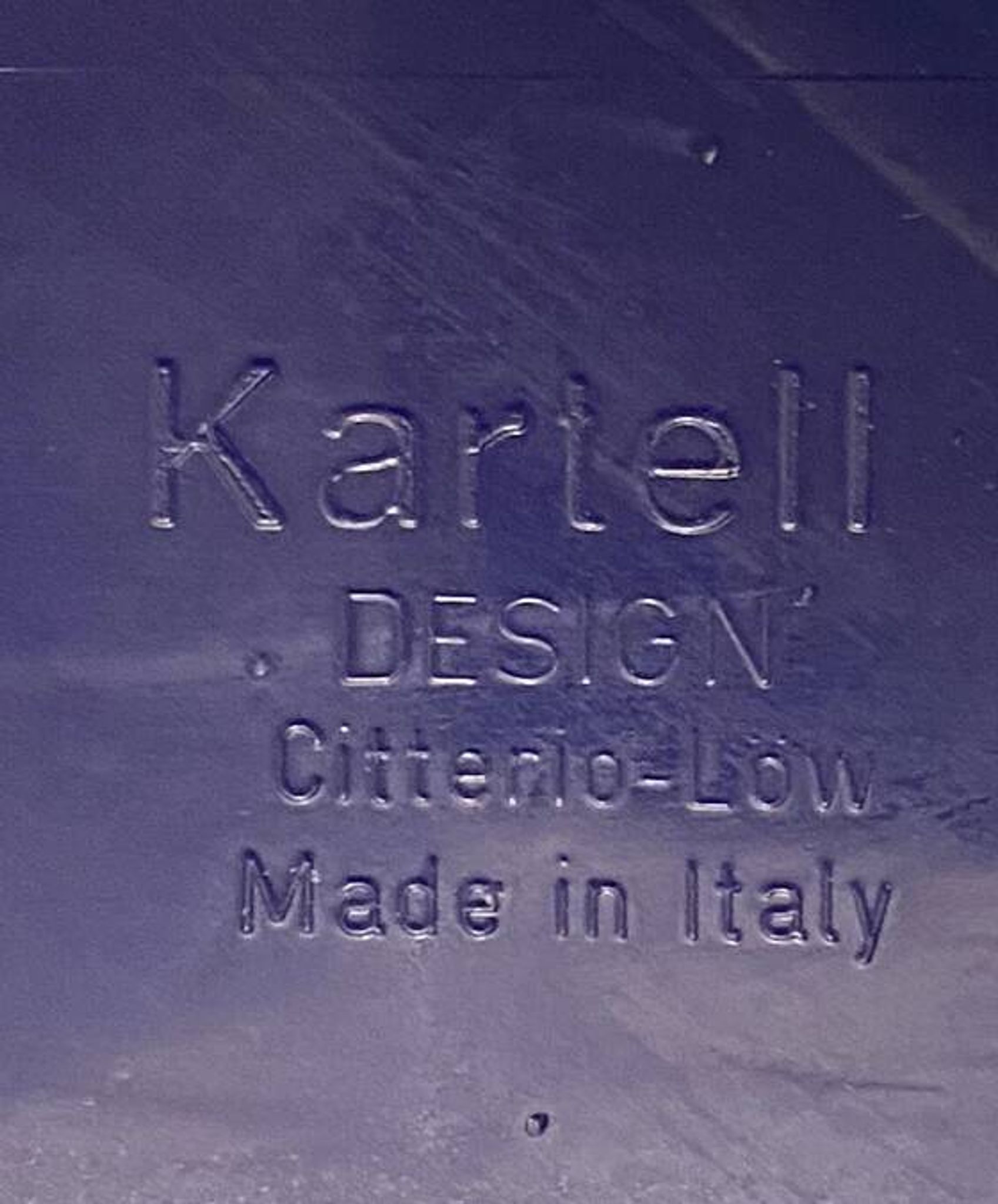 Mobil storage unit – 3 cobalt blue drawers – Kartell, 1993 (First edition)