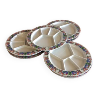 7 villeroy compartmentalized plates