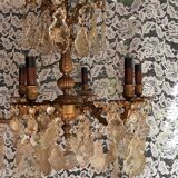 Luster with tassels 6 burners
