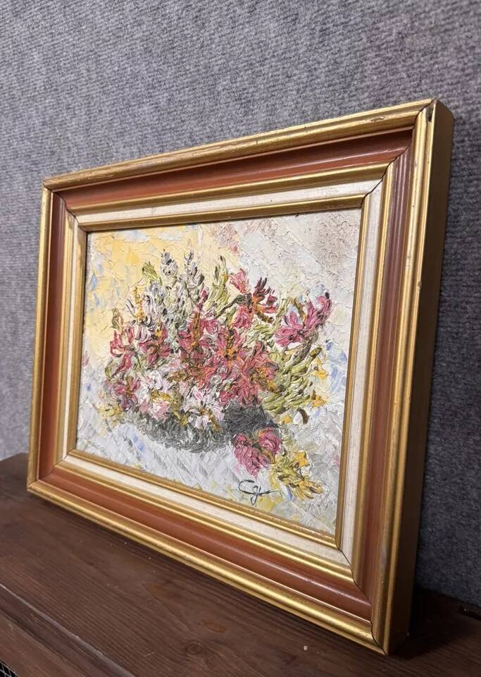 Cardinal Dupuis peintre de Provence : tableau huile sur toile