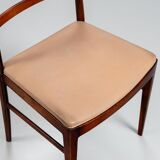 Arne Vodder model 430 dining chairs rosewood Sibast Mobler Denmark 1960