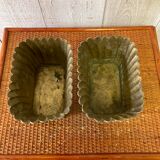 Pair of brass planters