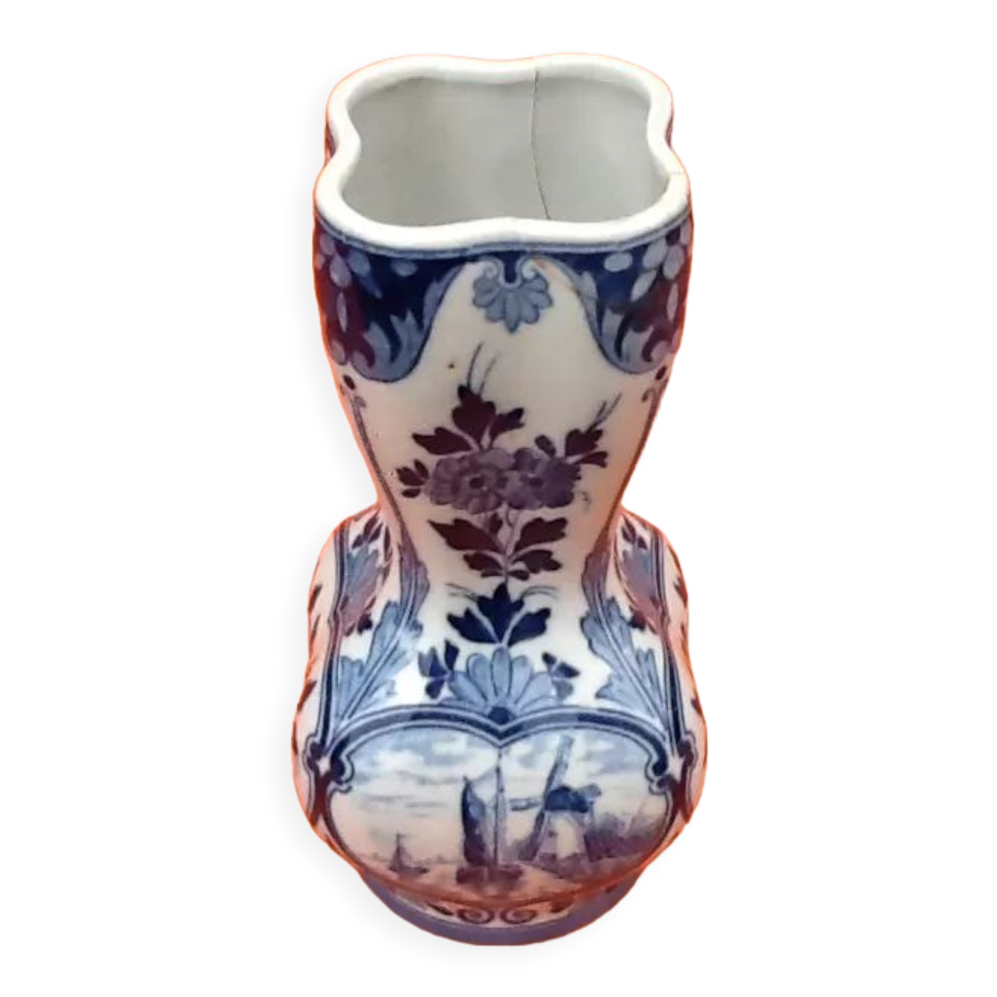 Delft d533 earthenware vase