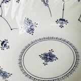 Small Myott porcelain salad bowl, blue floral decoration