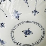 Small Myott porcelain salad bowl, blue floral decoration