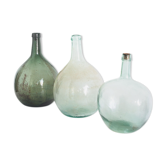 Set of 3 vintage demijohns, Spain 1950