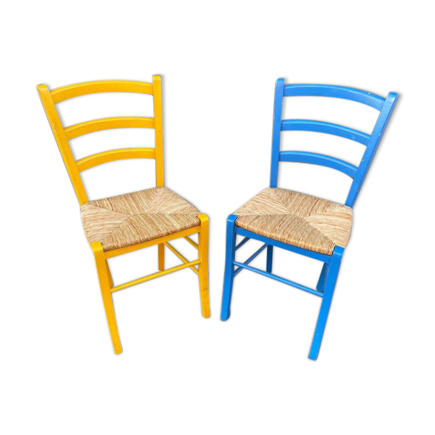 Pair of rustic bistro chairs