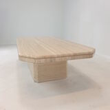 Italian travertine coffee table, 1980's