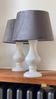 Paire lampes albâtre vintage