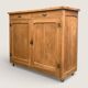 Grand Parisian buffet with billot and butterfly hinges, raw wood, 1930.