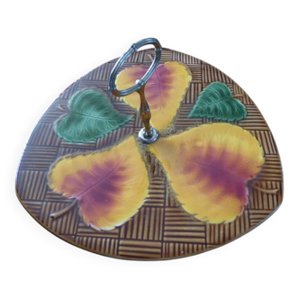 Sarreguemine brand cheese board no. 6158 in the shape of an apple